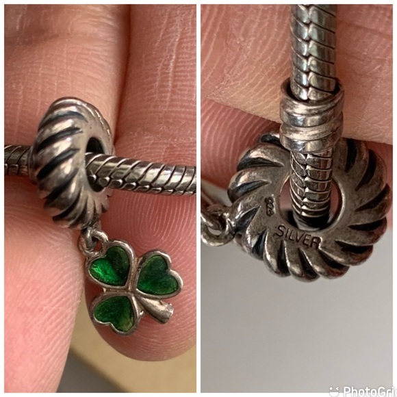 Pandora Snake Chain Moments Bracelet with 10 Silver 925 Charms Jewelry - Picture 10 of 16